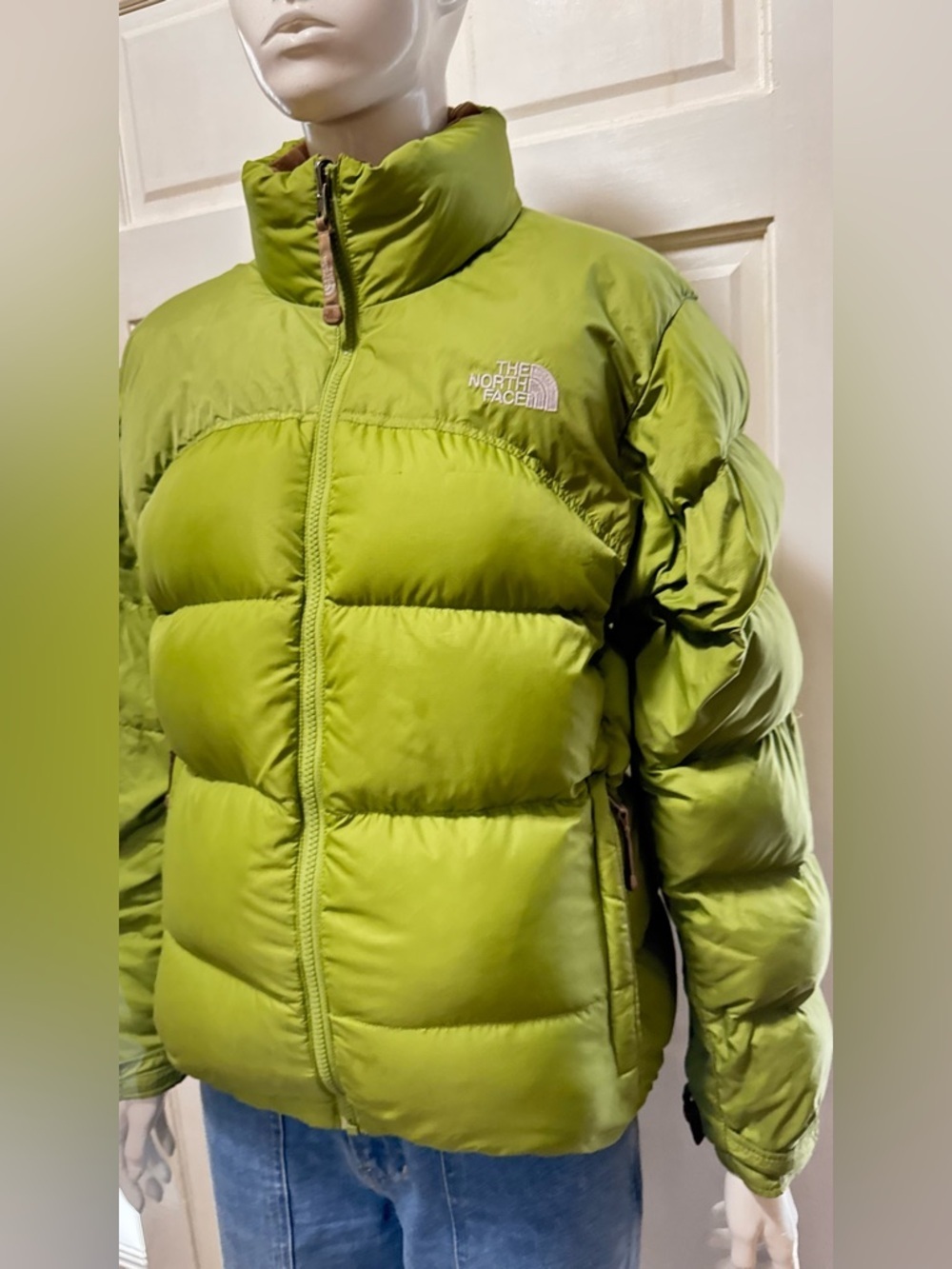 The North Face 1996 Retro Nuptse Men's Sage Green Puffer Jacket Size Medium - Picture 6 of 16
